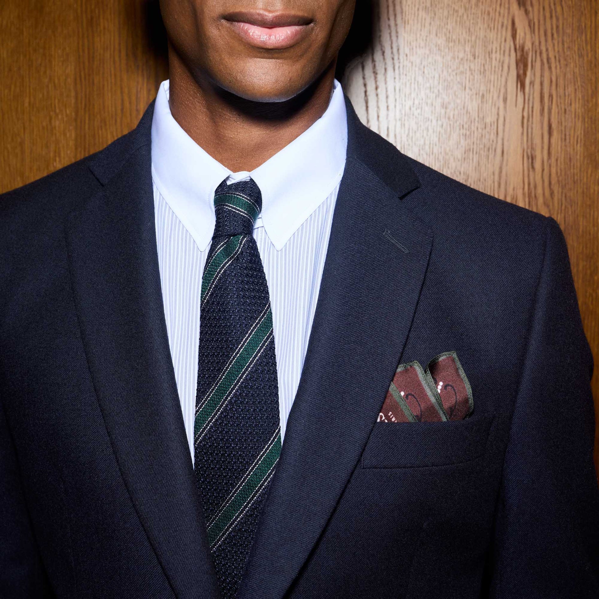 Veste en flanelle de laine marine