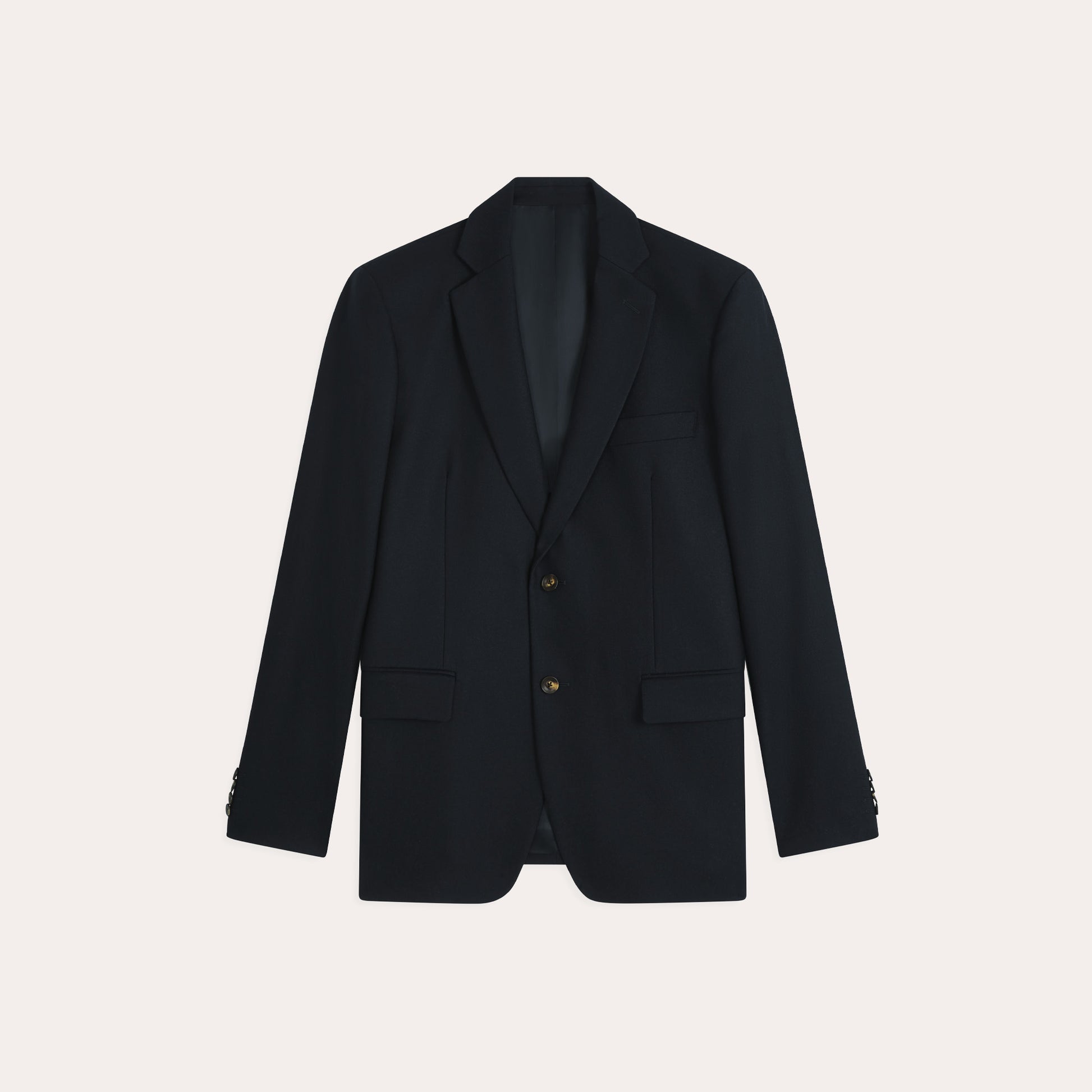 Veste en flanelle de laine marine