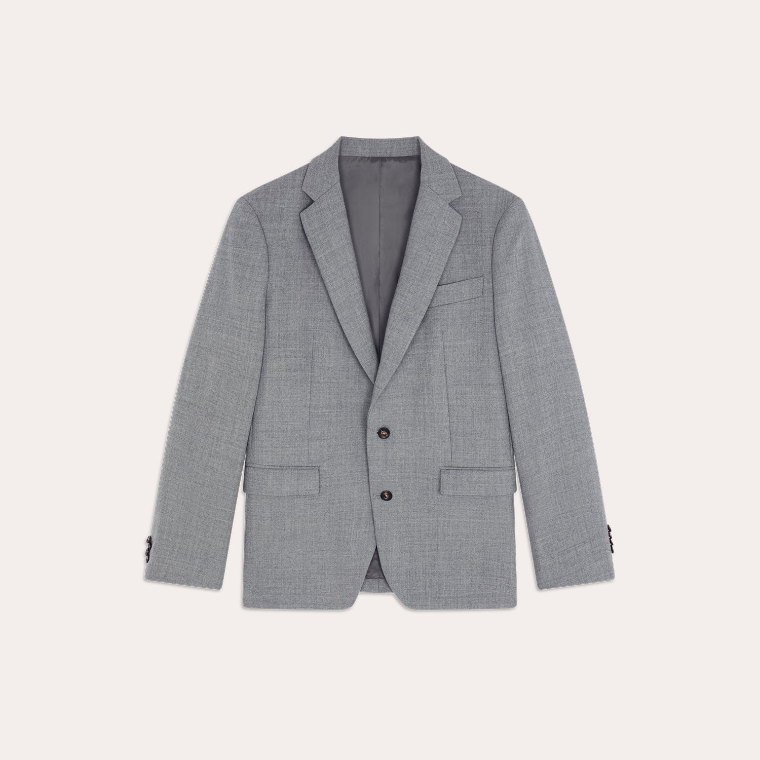 Veste en flanelle de laine grise