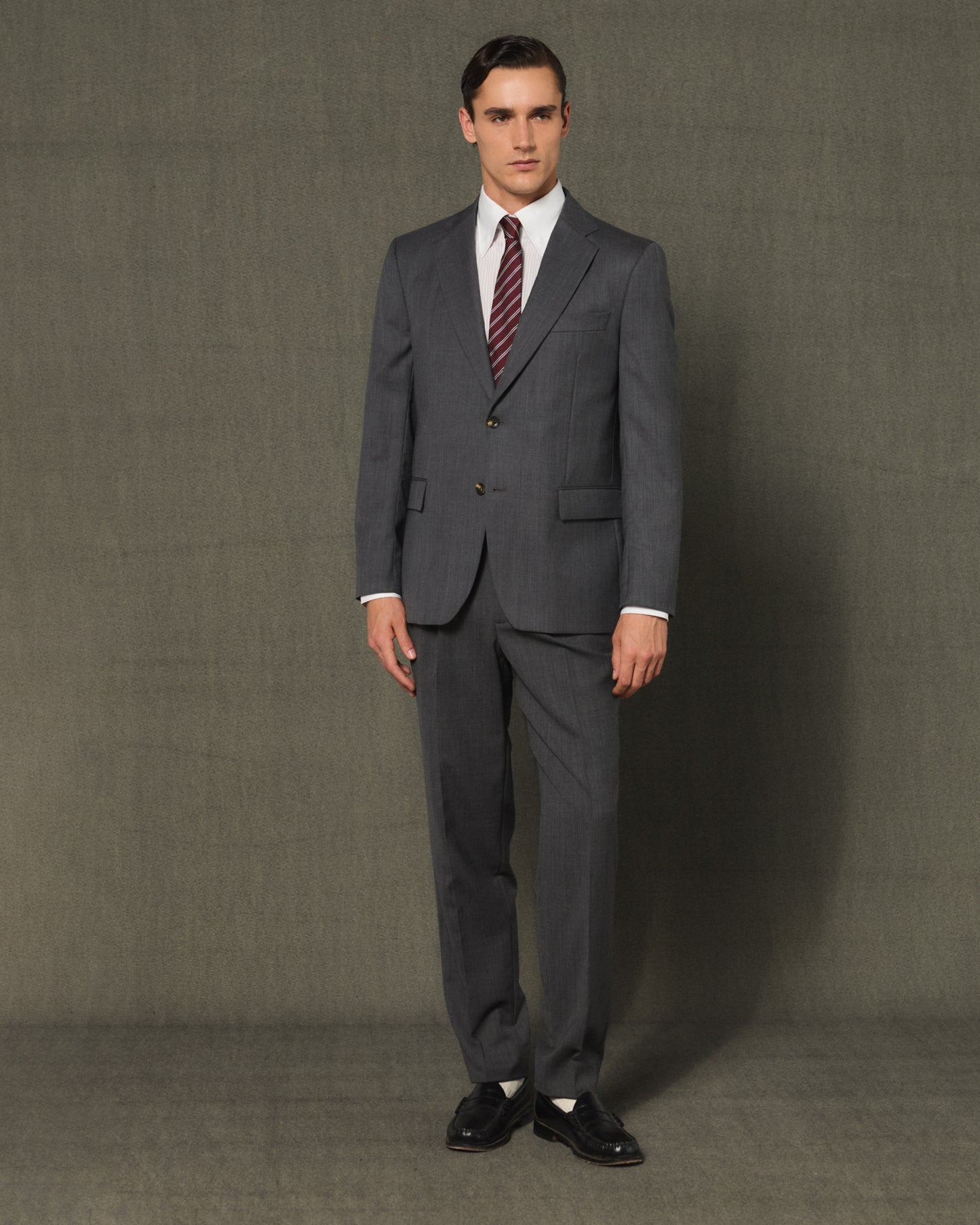 Grey wool formal jacket