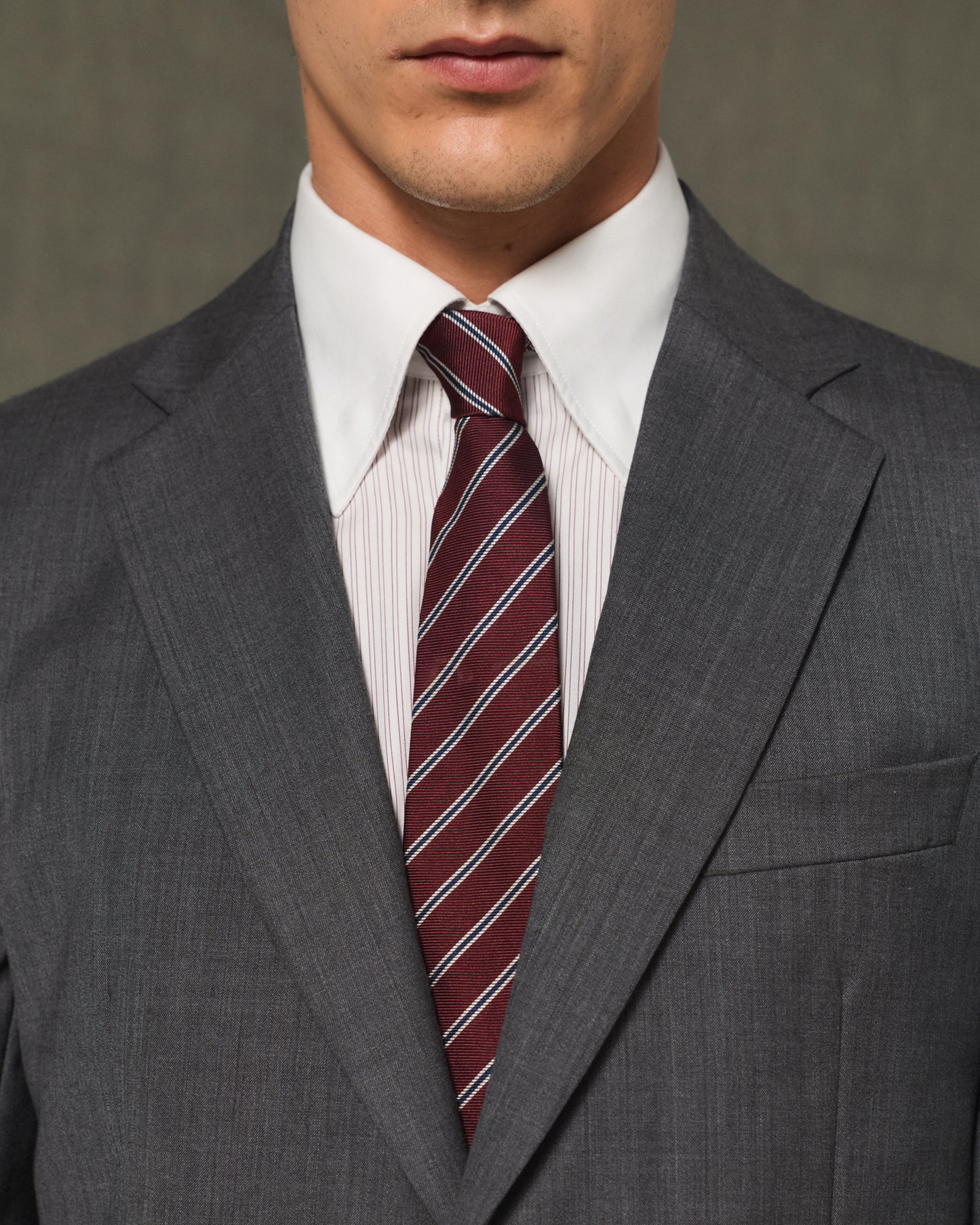 Grey wool formal jacket