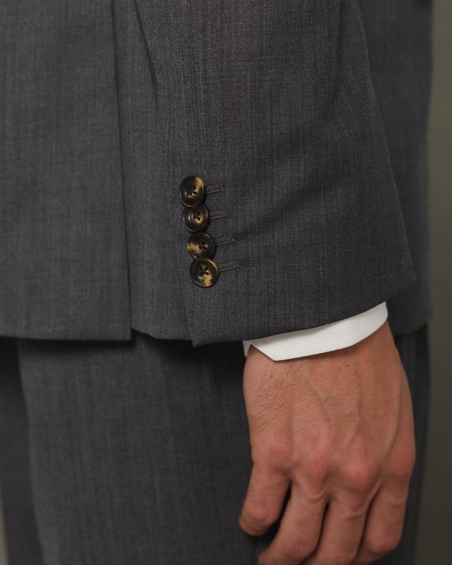 Grey wool formal jacket