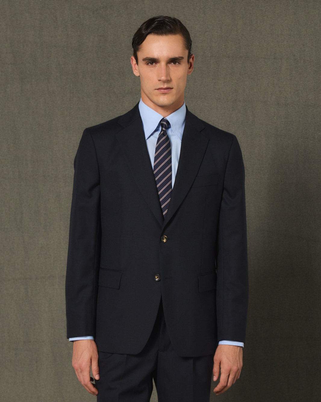 Formal navy wool jacket