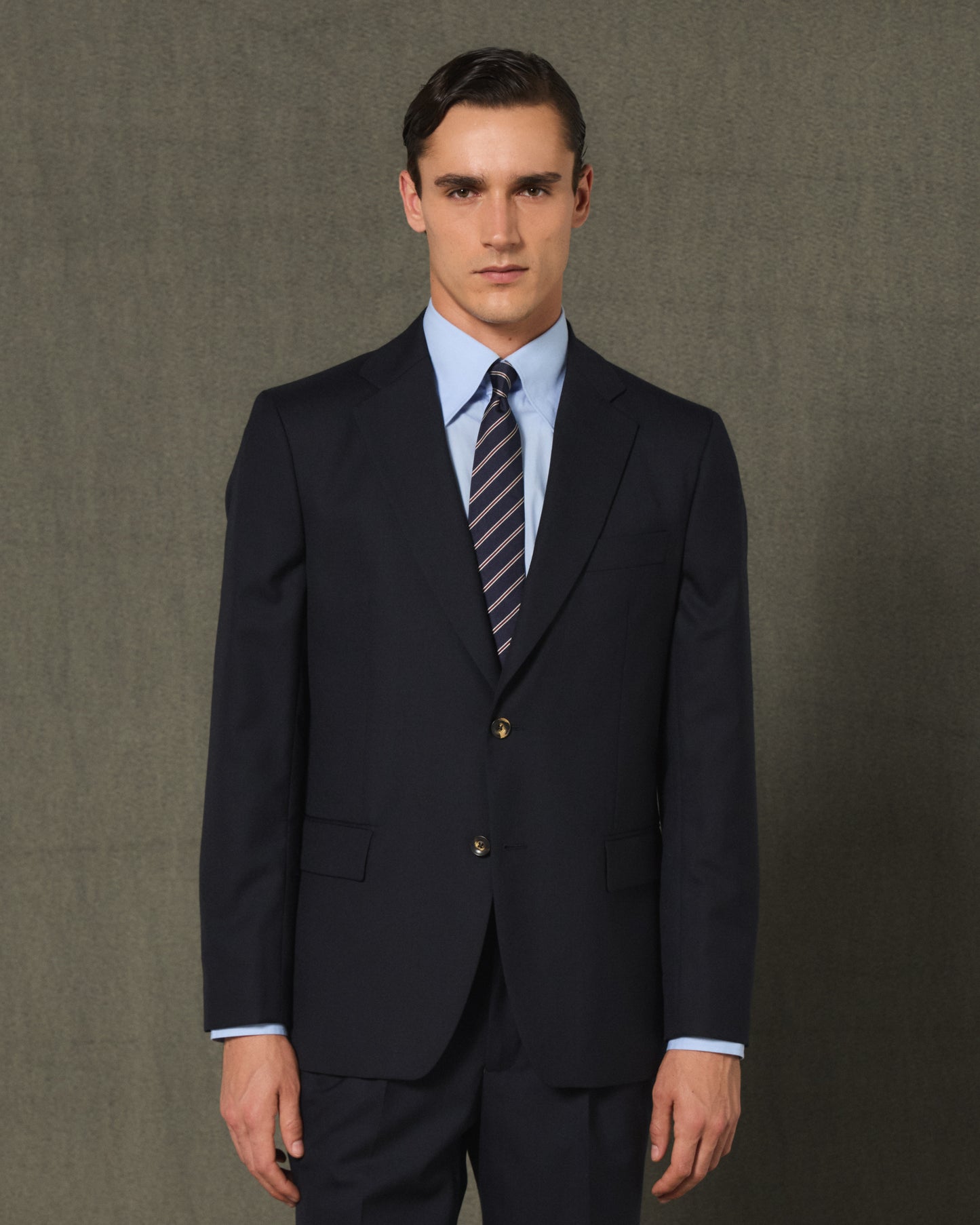 Formal navy wool jacket