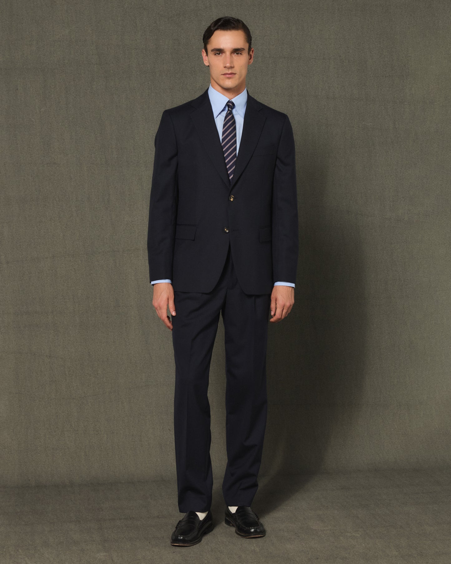 Formal navy wool jacket