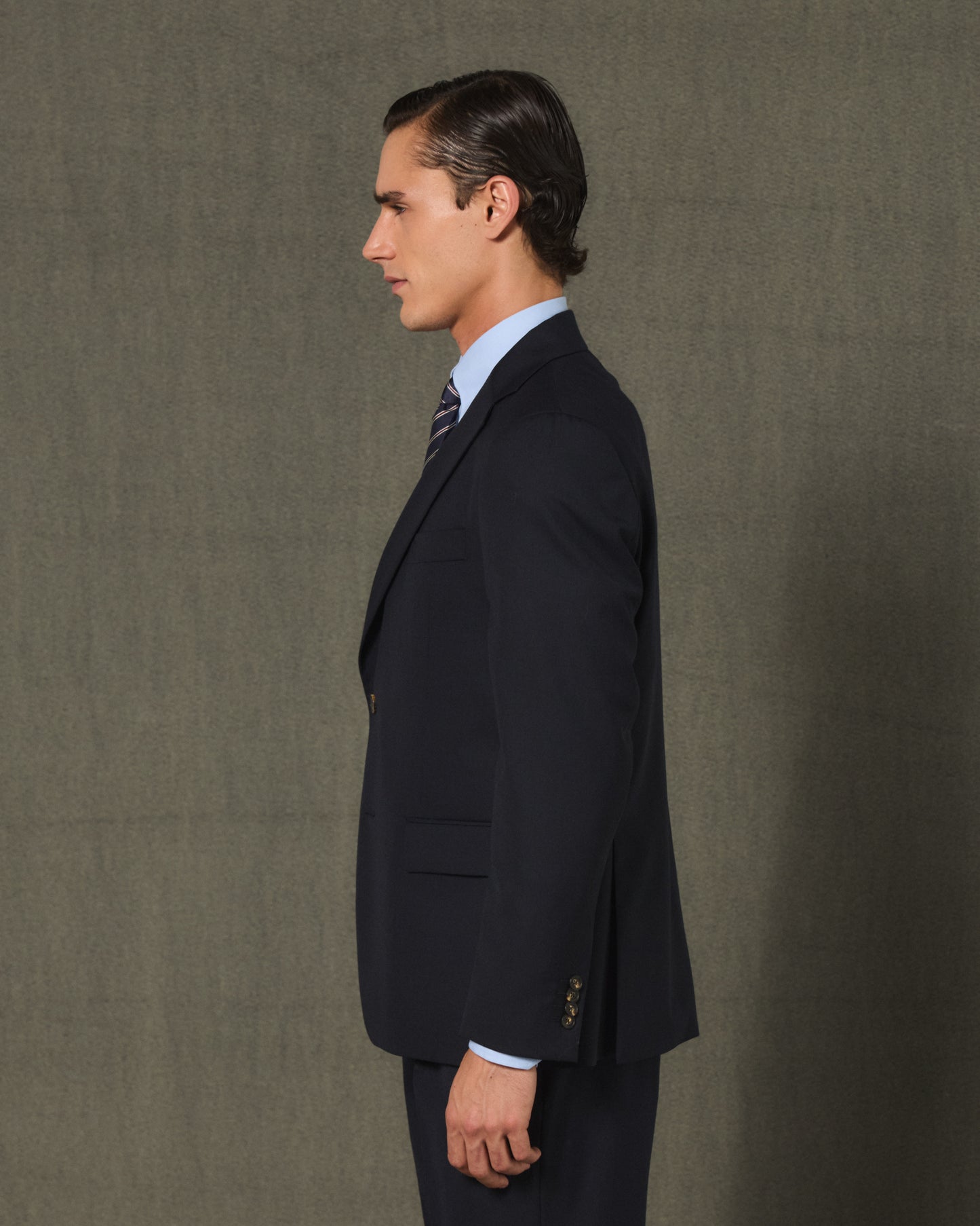 Formal navy wool jacket