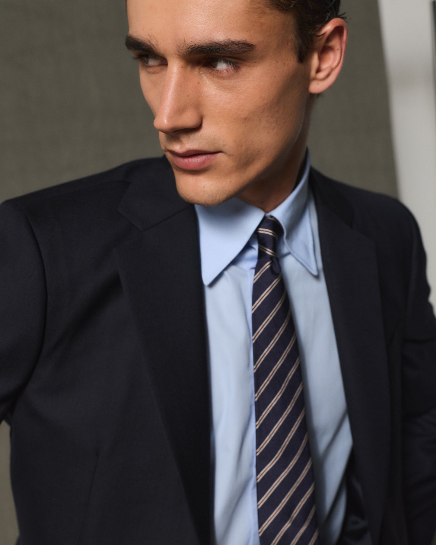 Formal navy wool jacket