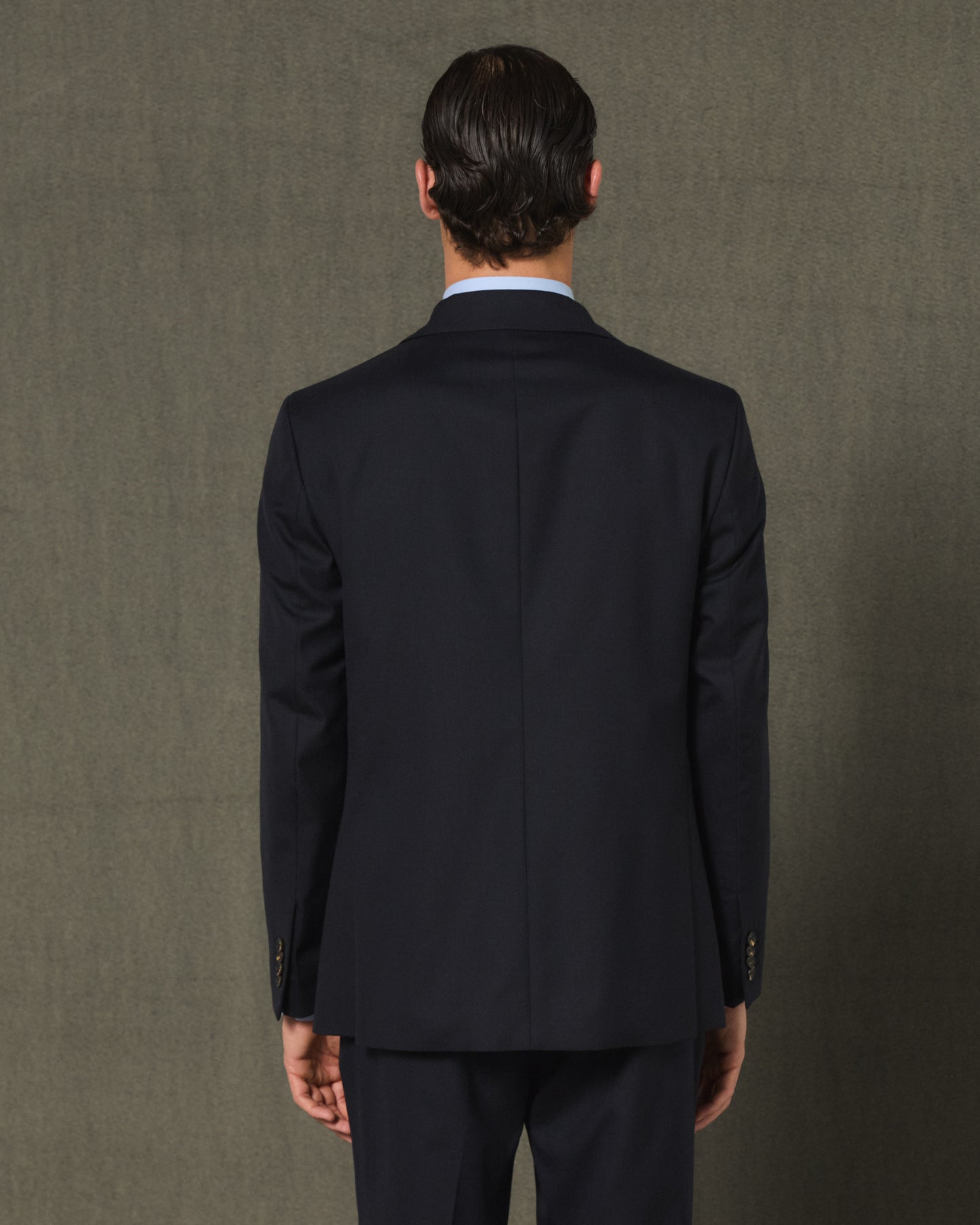 Formal navy wool jacket