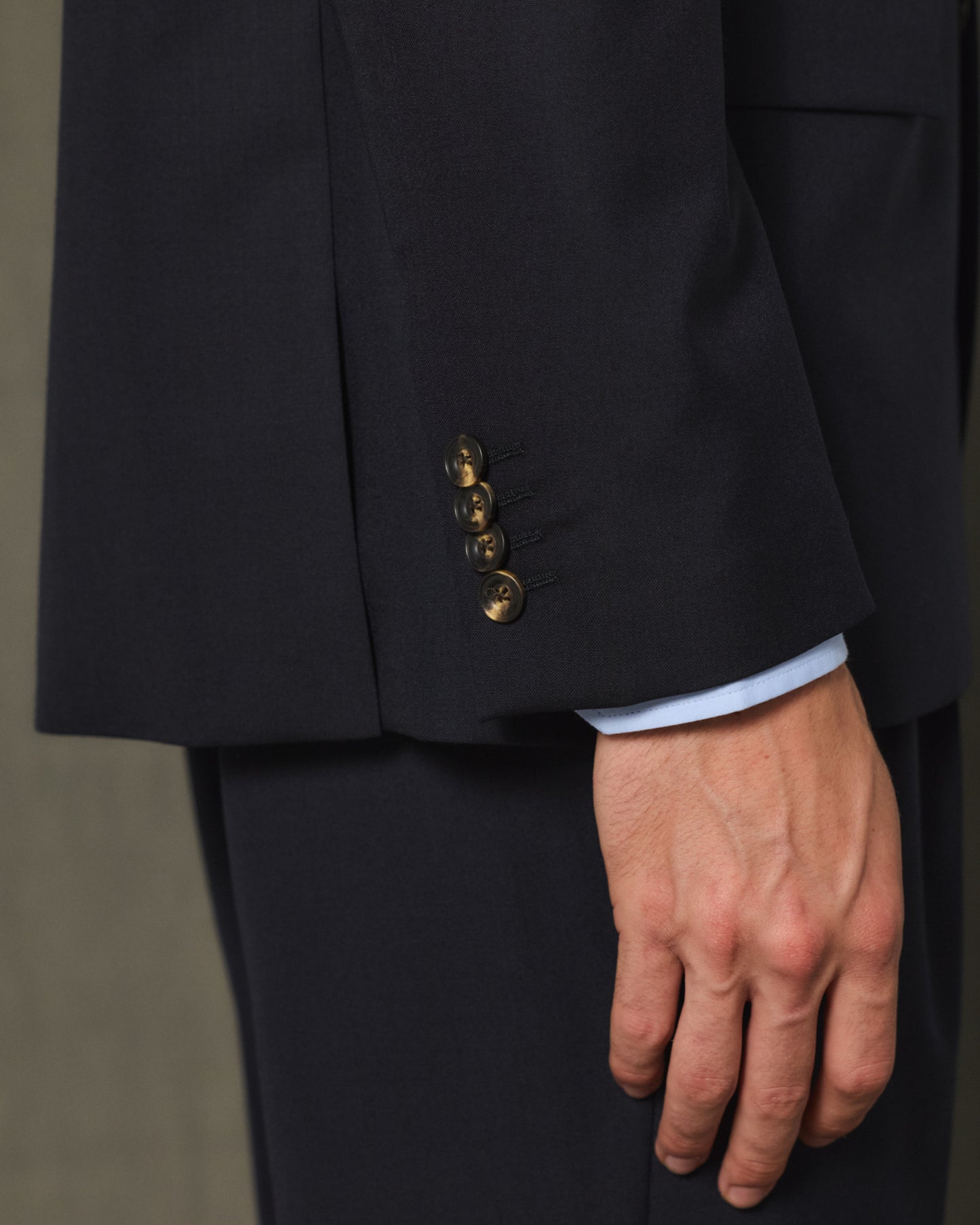 Formal navy wool jacket