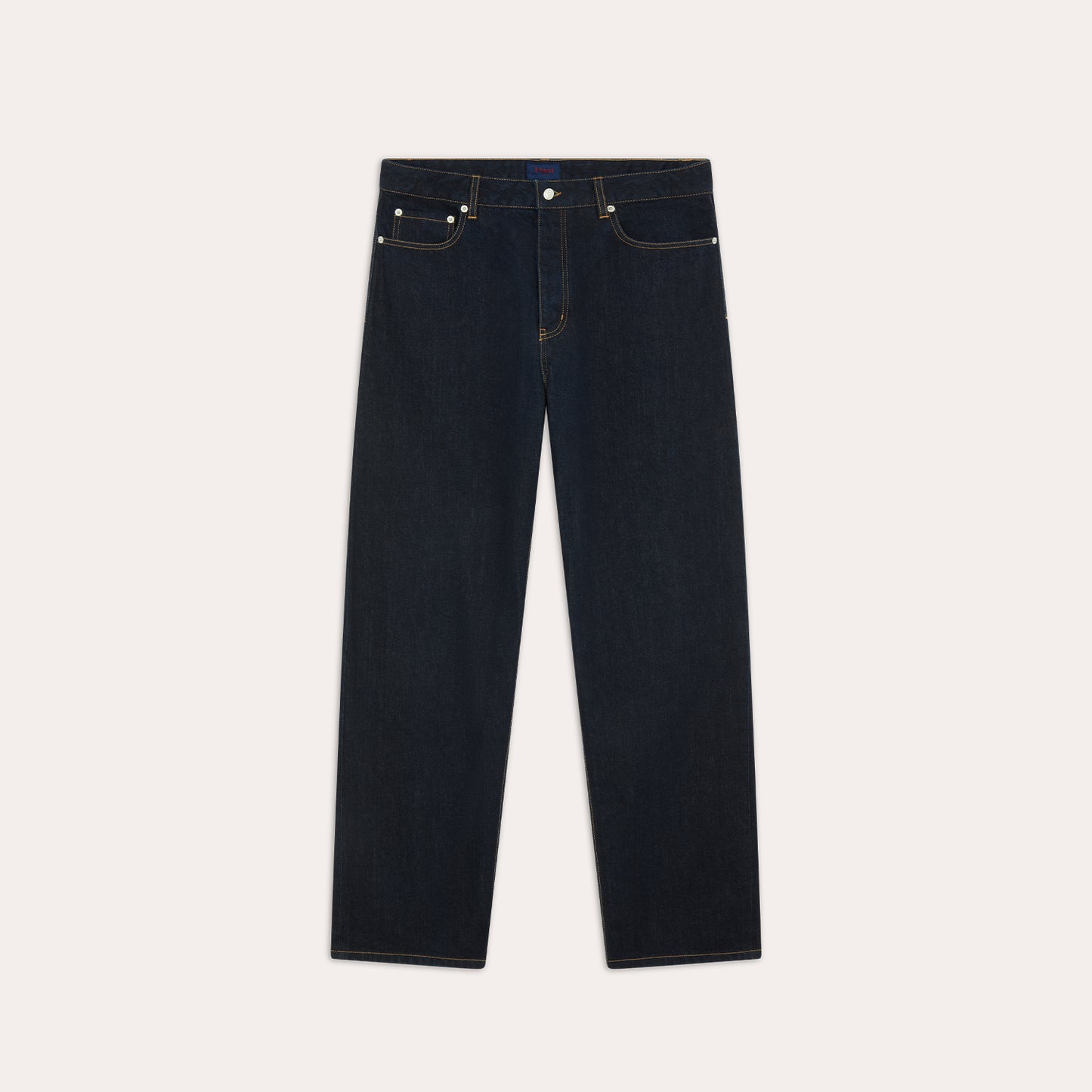 Jean selvedge droit brut en coton biologique italien