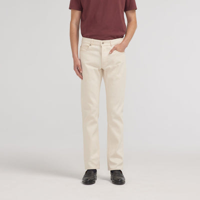 Ecru organic cotton jeans