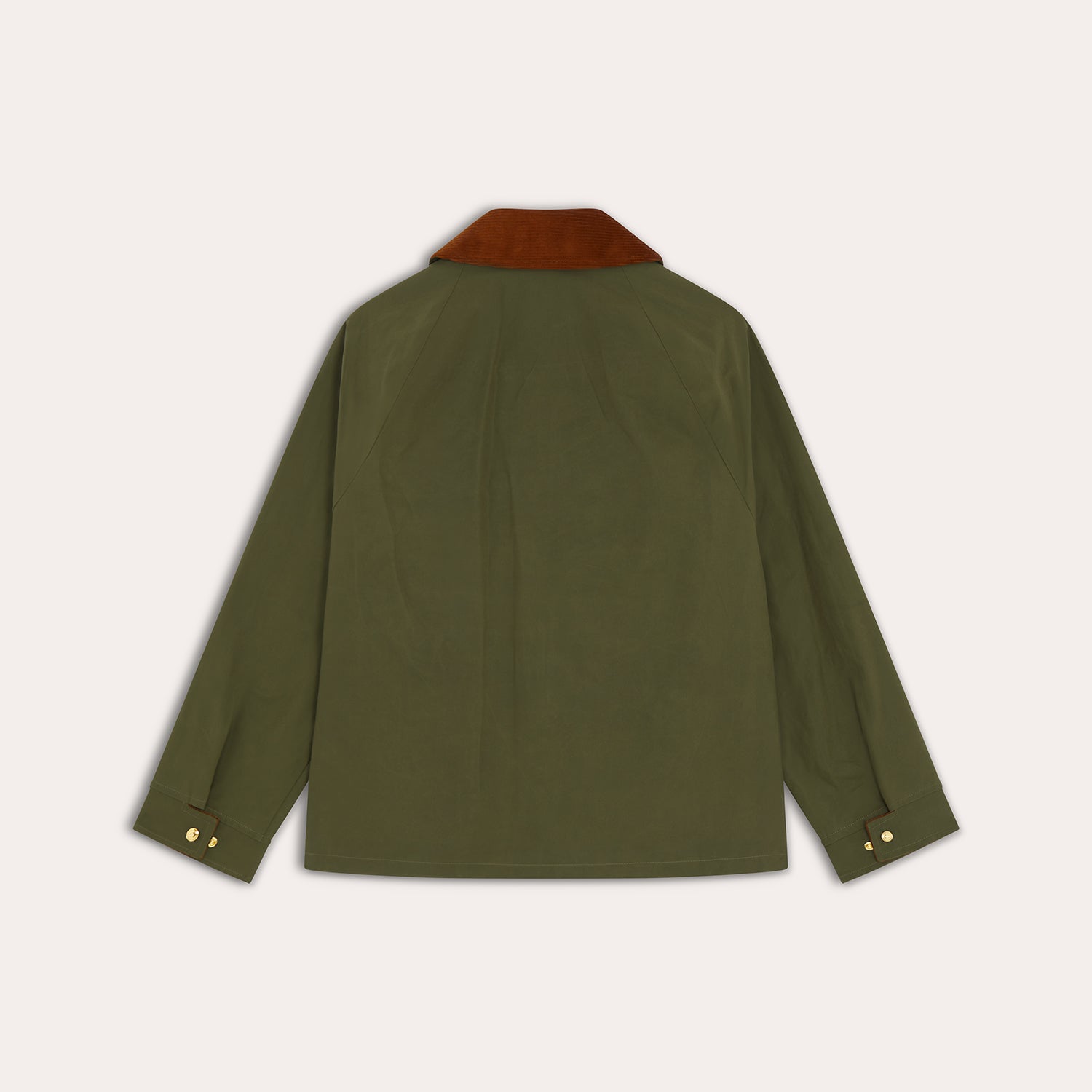 Blouson en coton ciré vert
