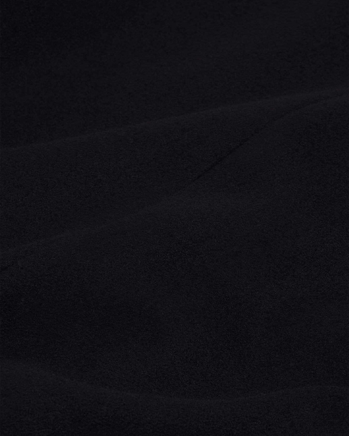 Manteau long croisé en laine marine