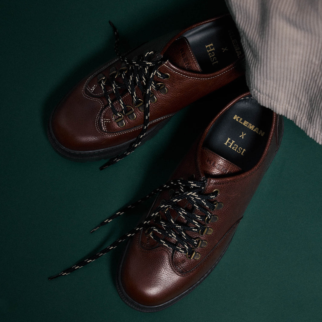Urban hiking shoes in grain leather – Hast x Kleman
Made in France