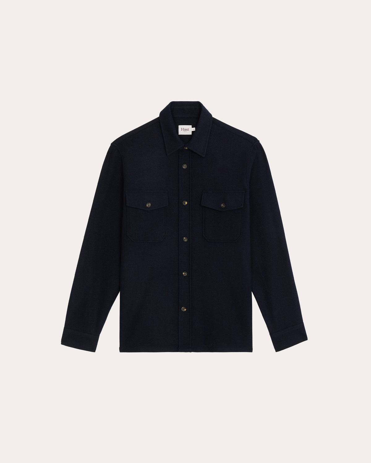Overshirt aus Wolle Marineblau