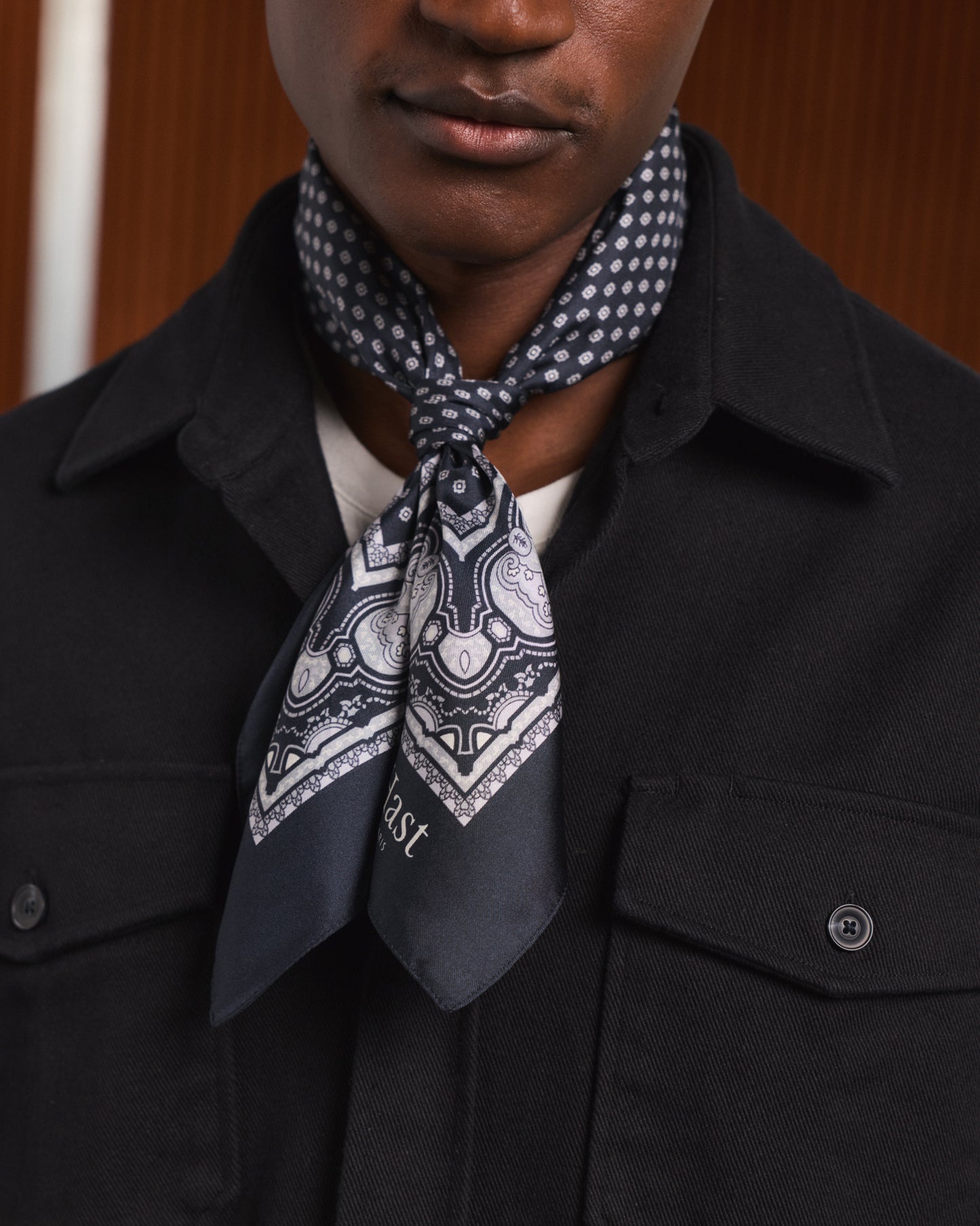 Surchemise en coton noir