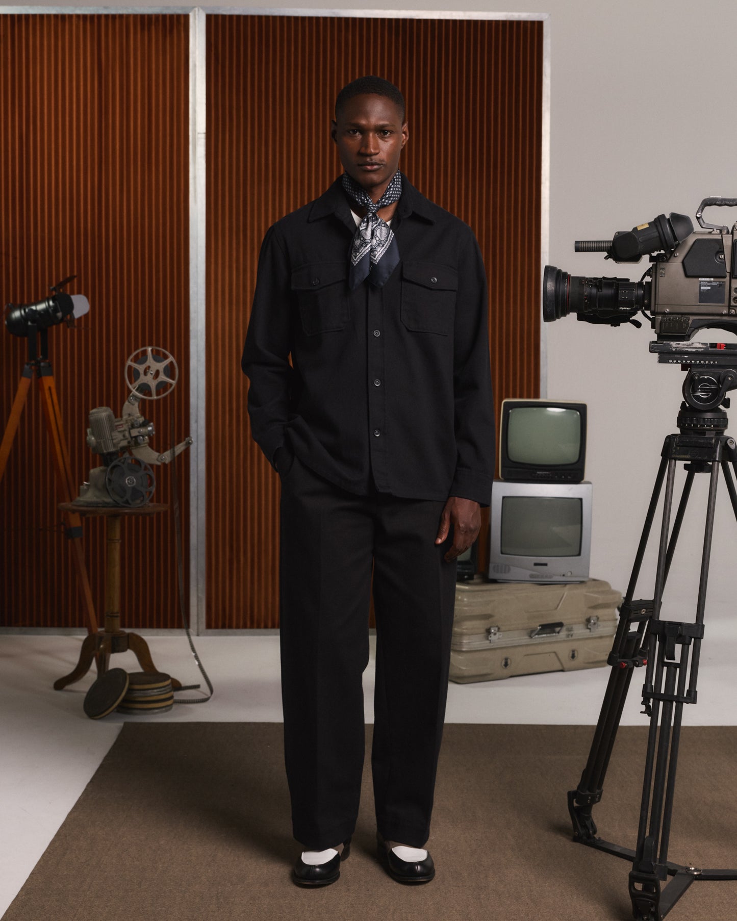 Surchemise en coton noir