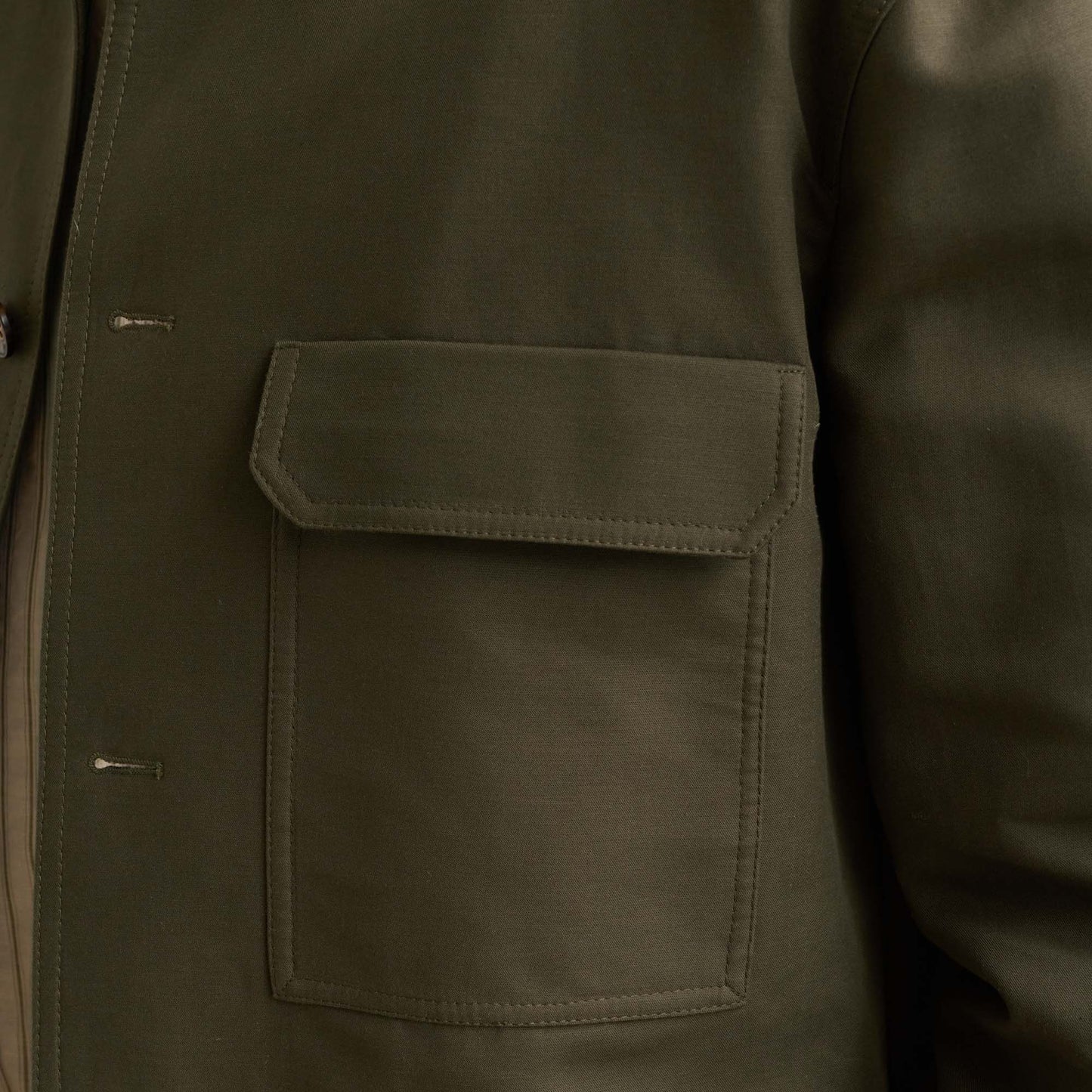 Blouson en coton kaki