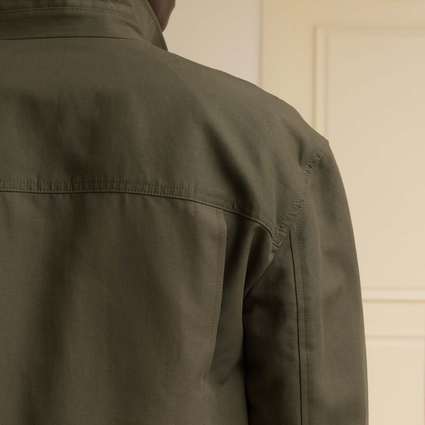 Blouson en coton kaki