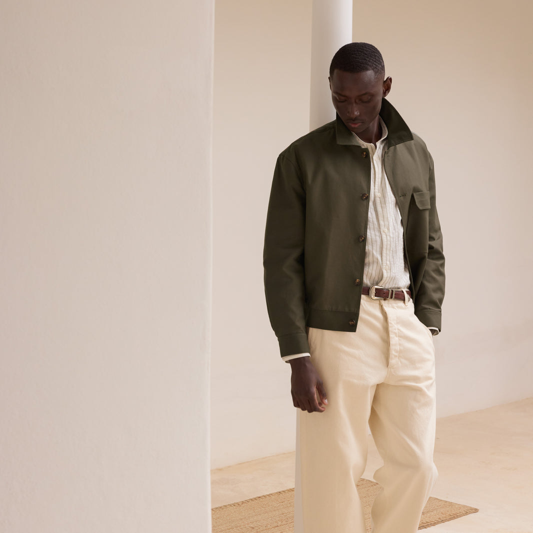 Khaki cotton jacket