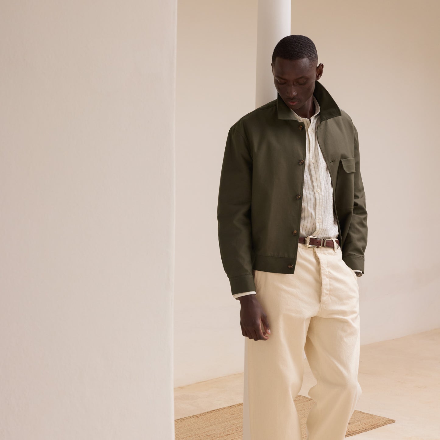 Khaki cotton jacket