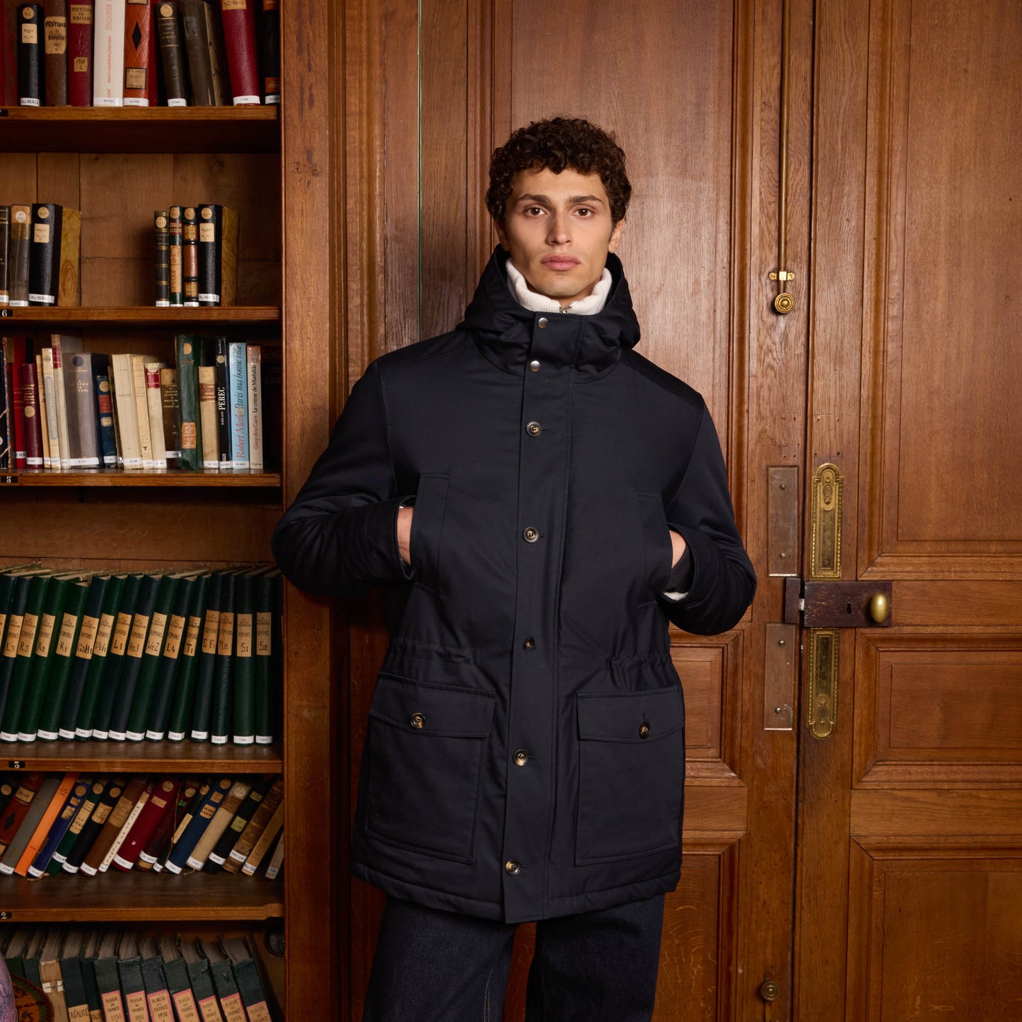 La Parka bleu marine 100% naturelle