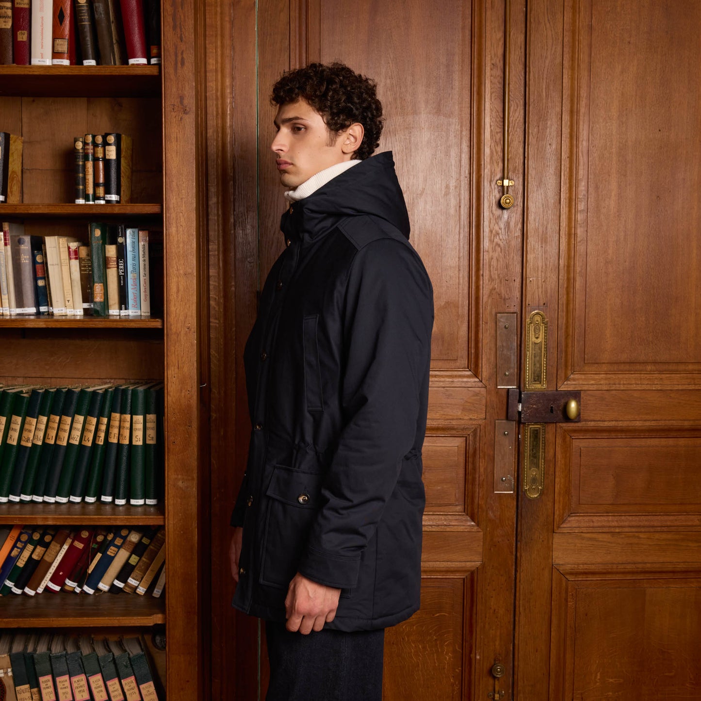 La Parka bleu marine 100% naturelle