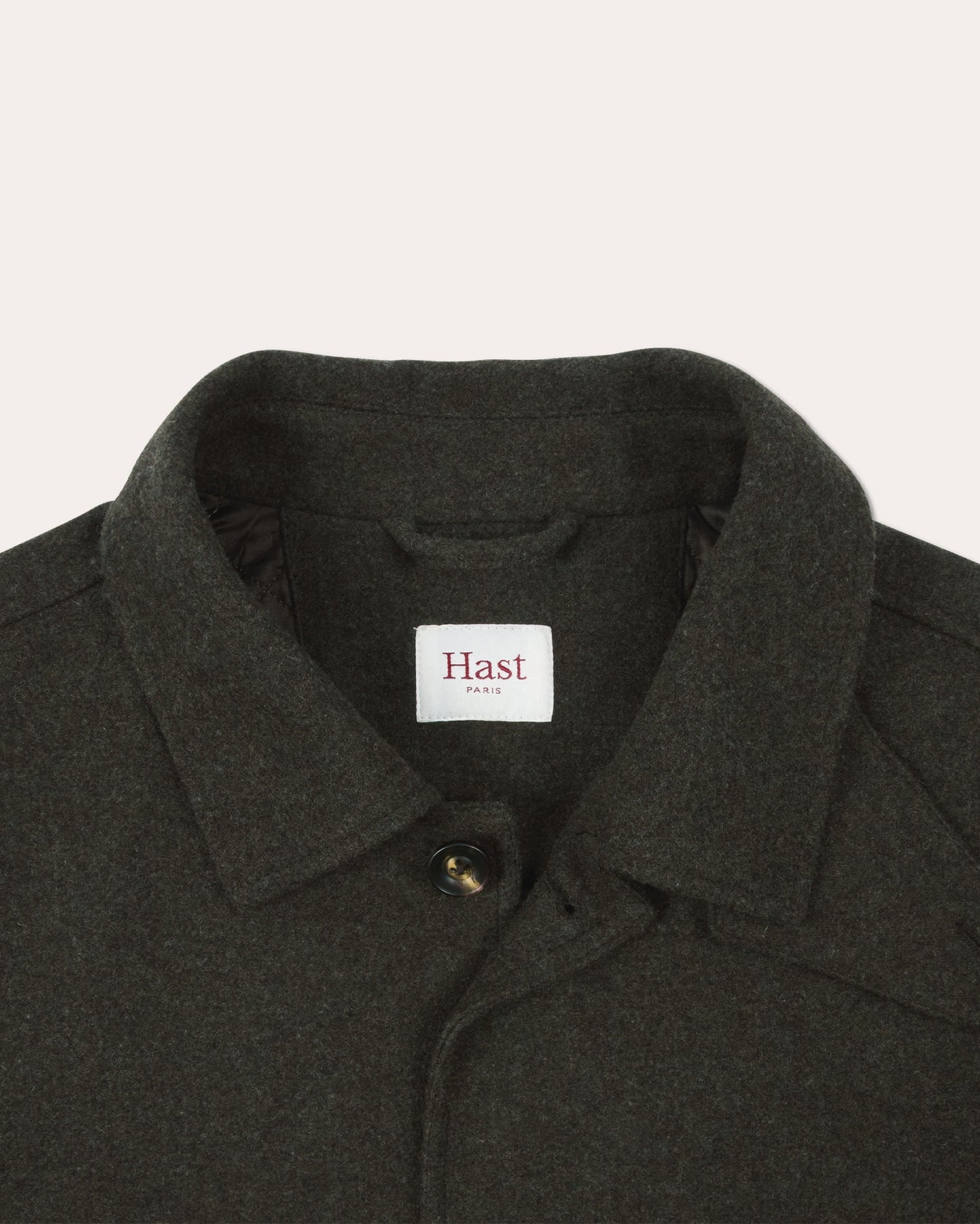 Blouson en laine vert