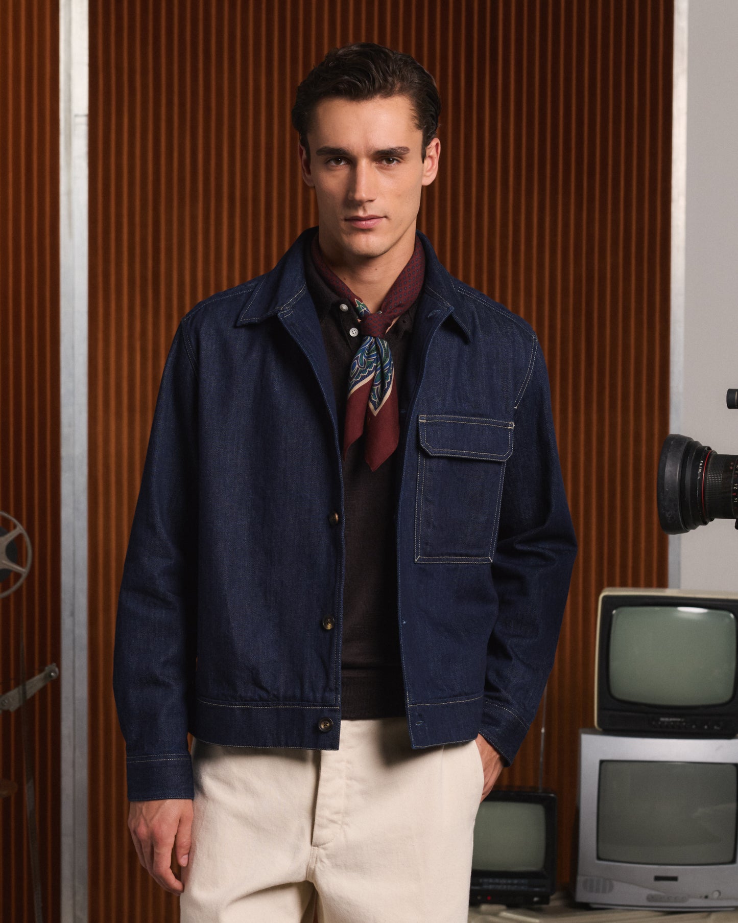 Blouson en denim italien