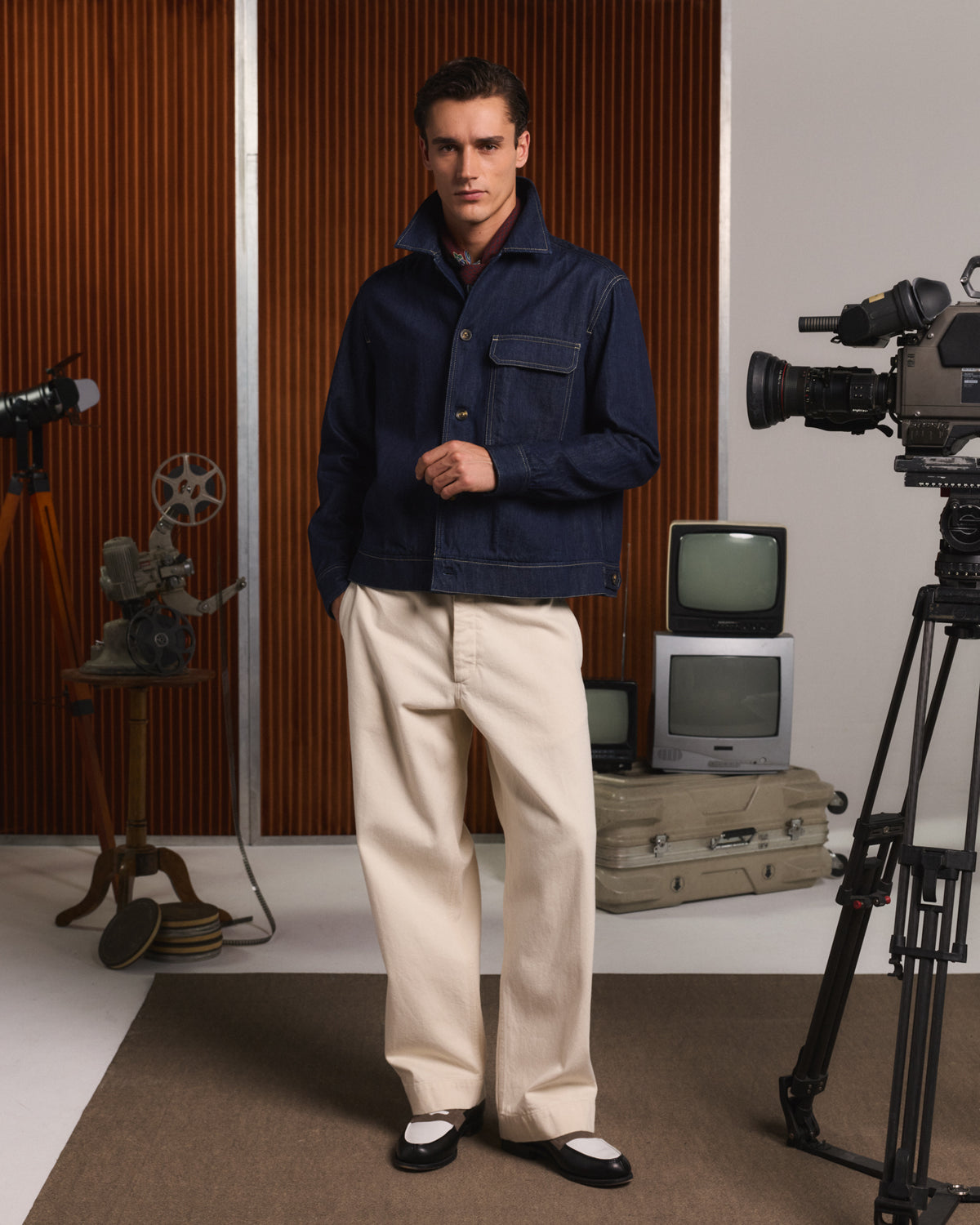 Blouson en denim italien