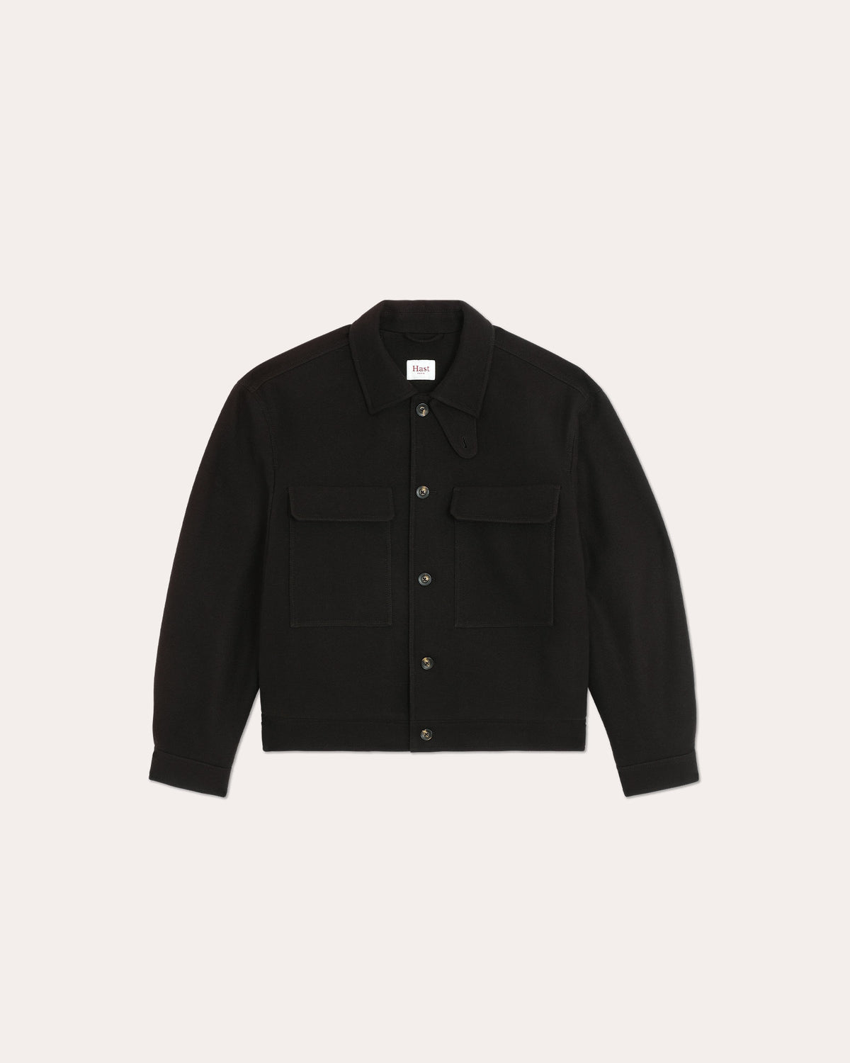 Braune Wolljacke