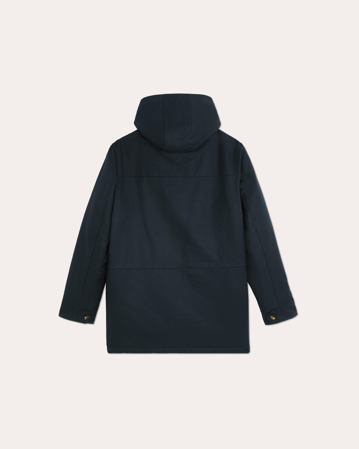 Marineblauer Parka aus 100% natürlicher Baumwolle