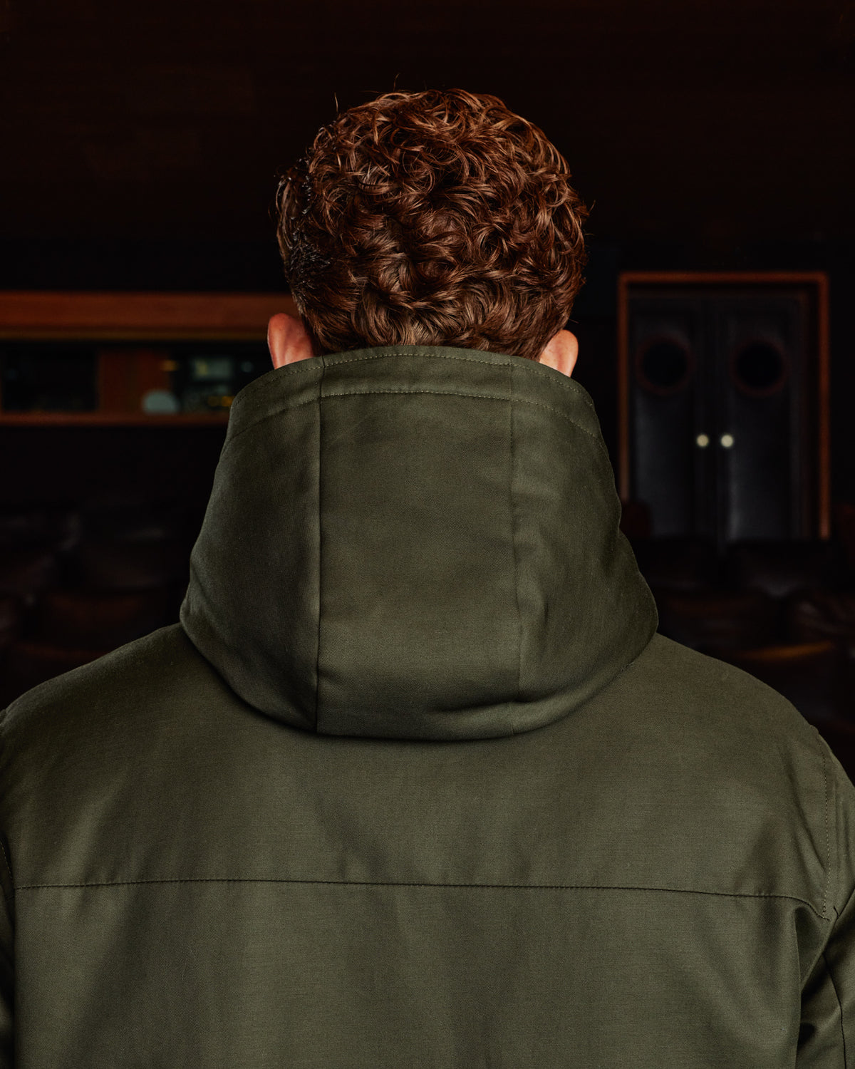 Parka aus 100% natürlicher Baumwolle in Khaki