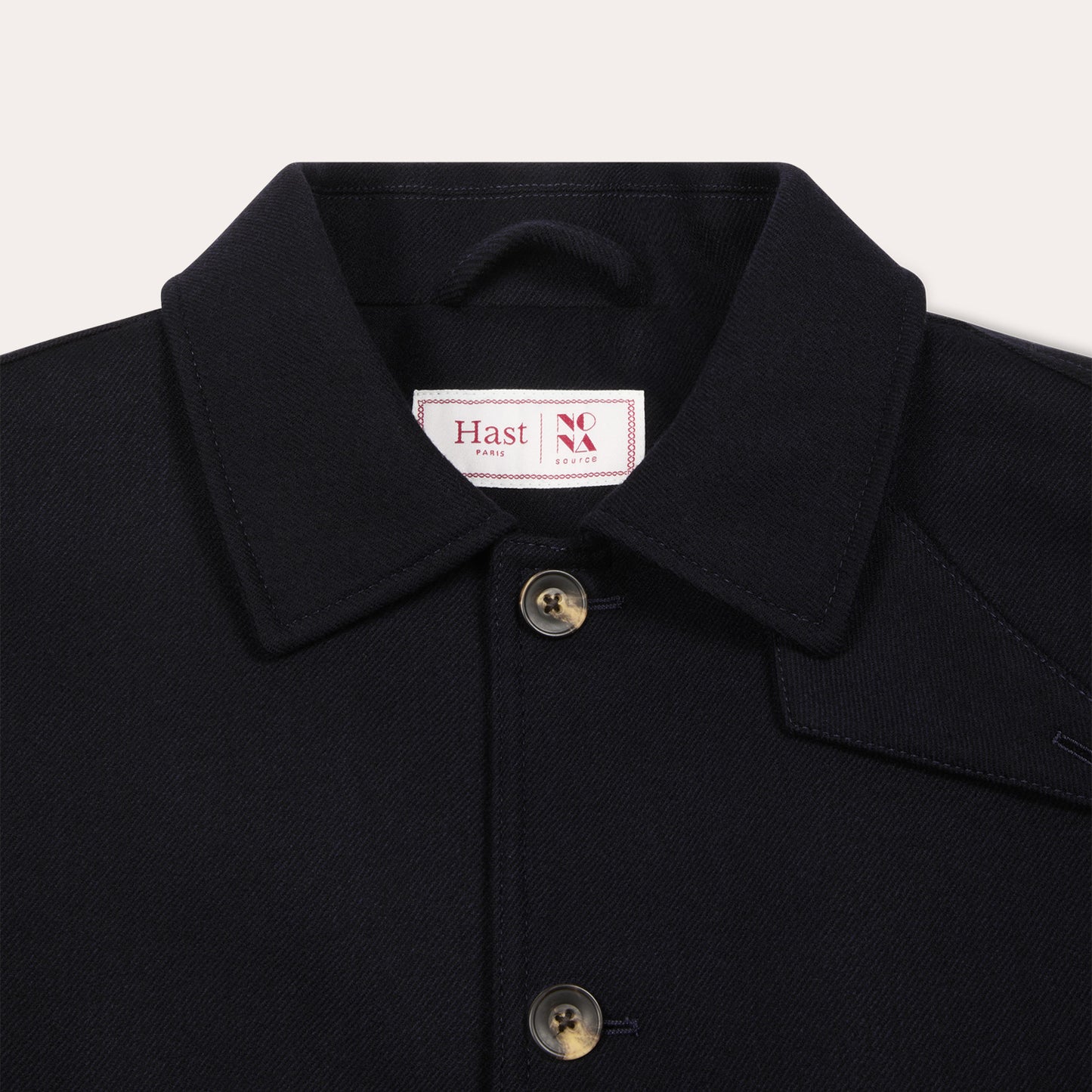 Blouson marine en laine cachemire