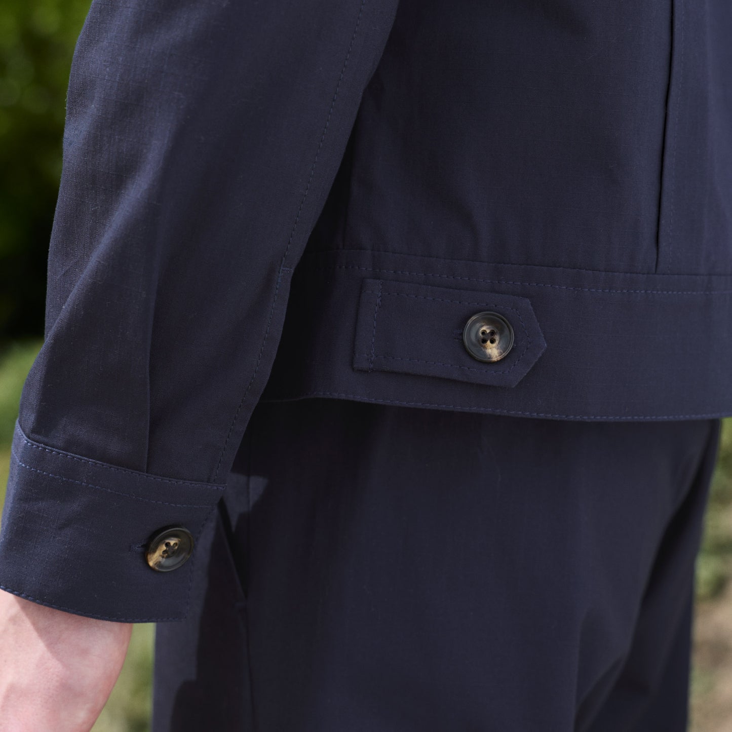 Blouson en ripstop coton japonais marine