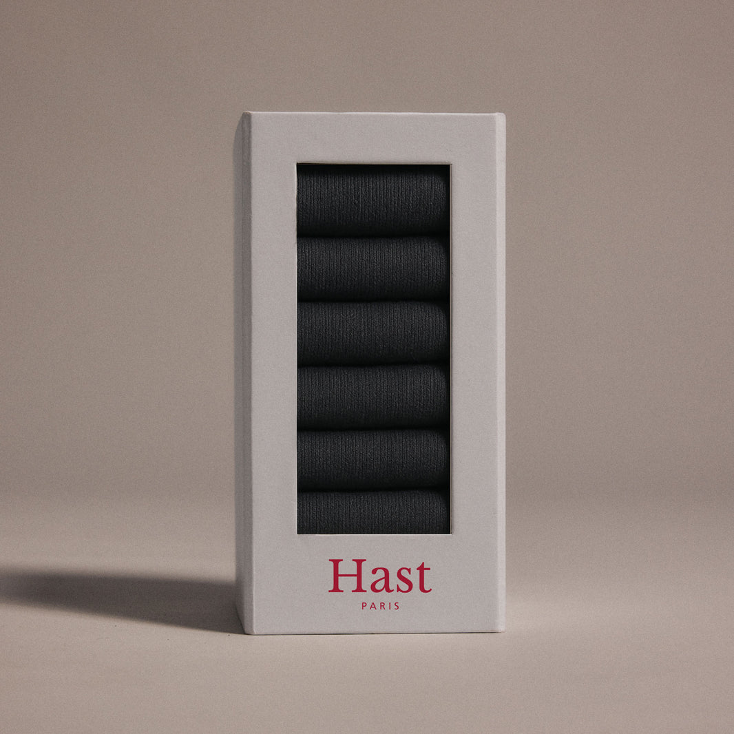 Semainier de chaussettes grises