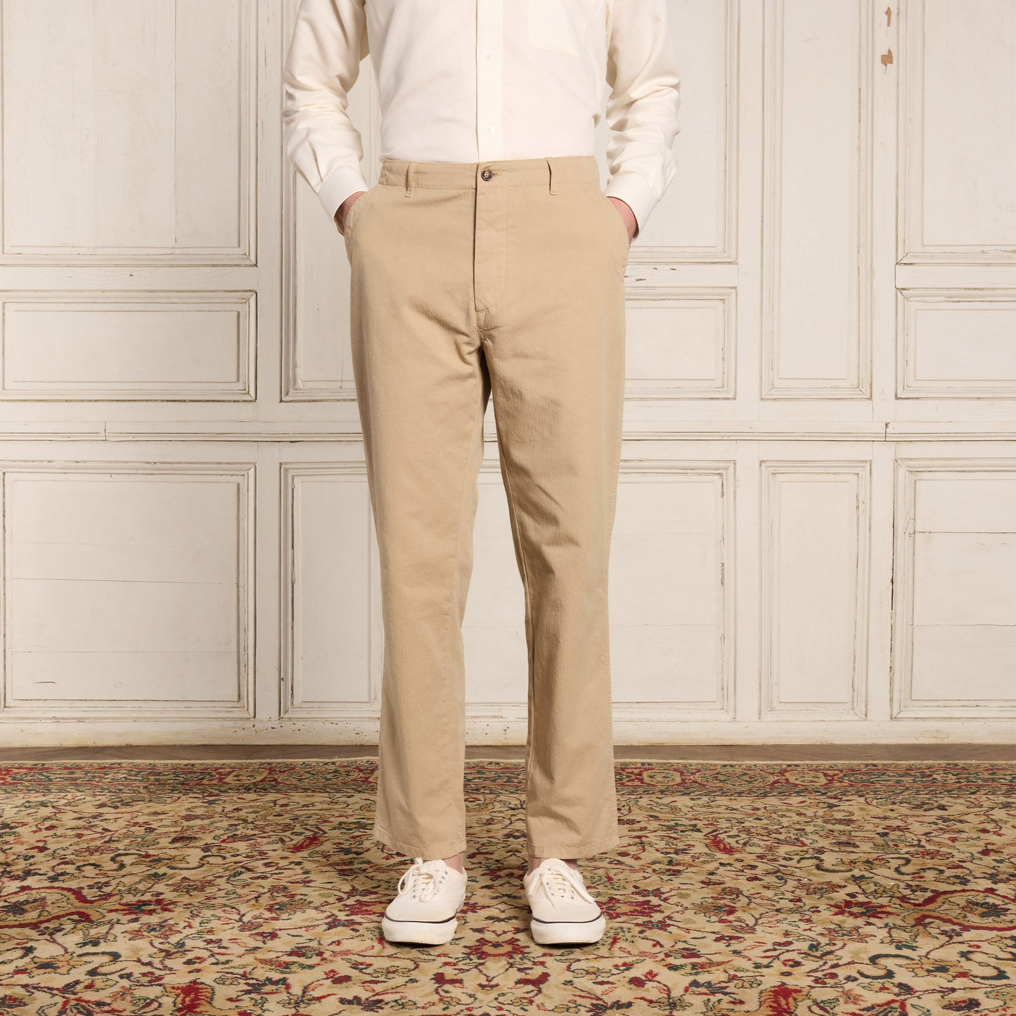 Pantalon militaire beige