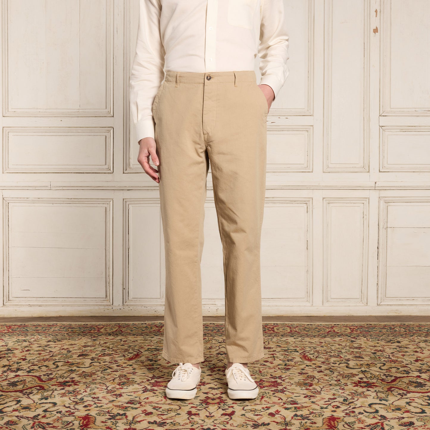 Pantalon militaire beige