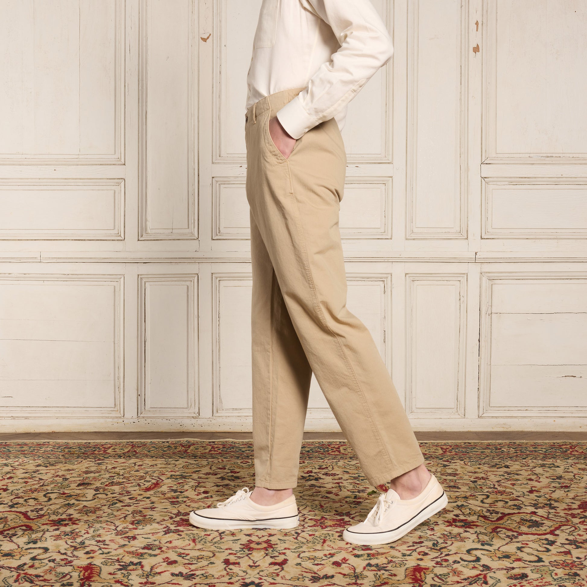 Pantalon militaire beige