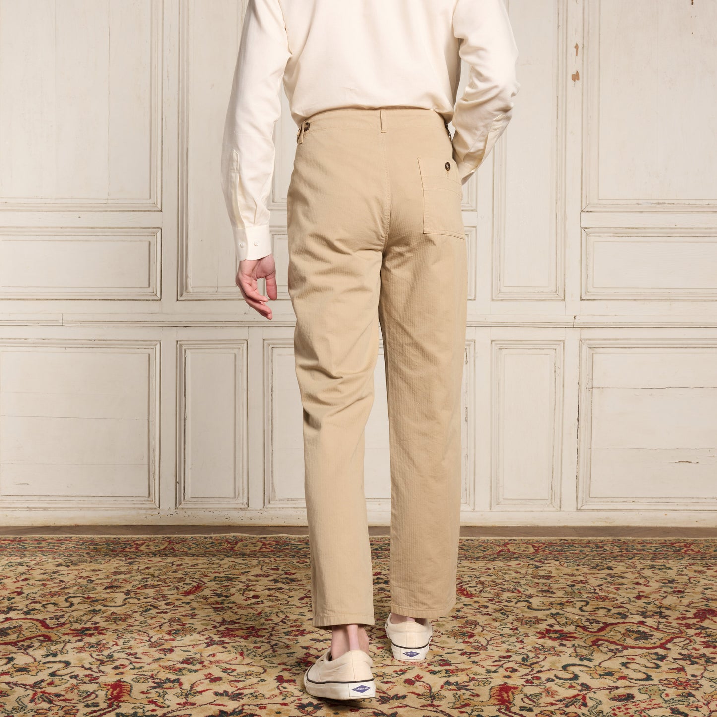 Pantalon militaire beige