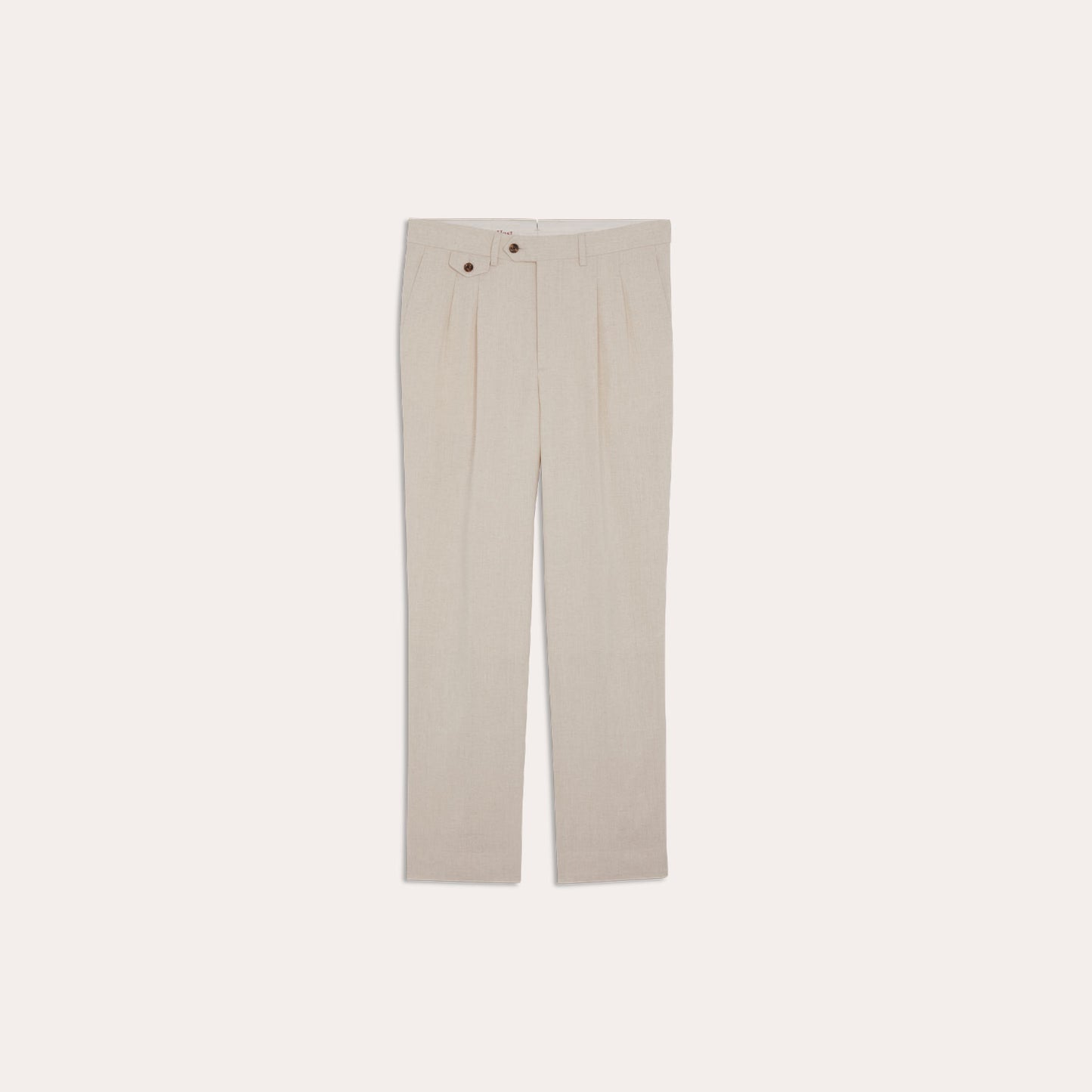 Beige hemp and organic cotton trousers