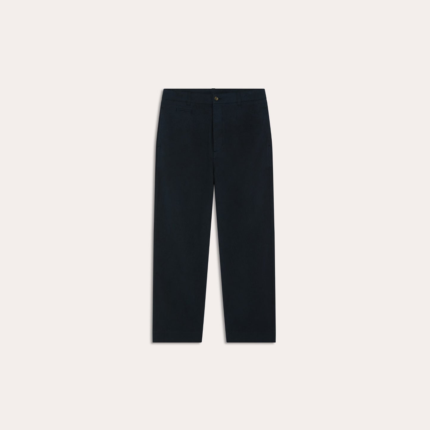 Pantalon large en coton marine