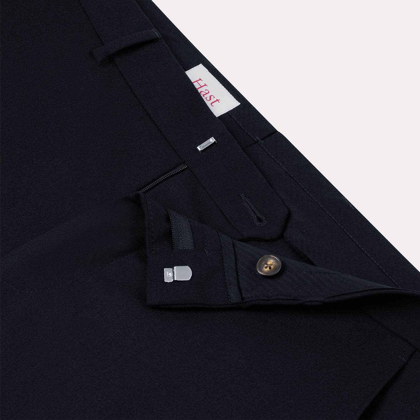 Pantalon en laine froide marine