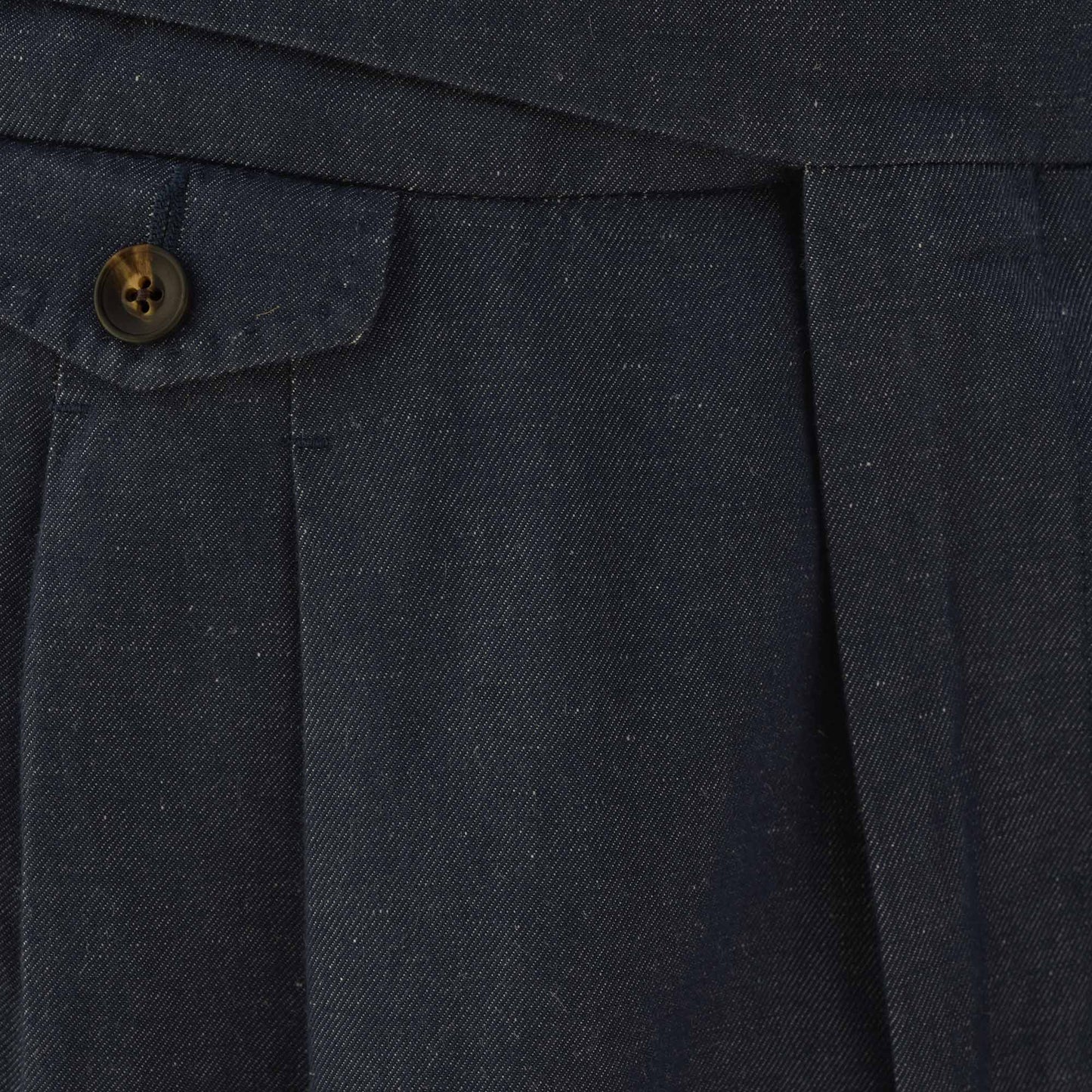 Blue Linen and Cotton Gurkha Trousers