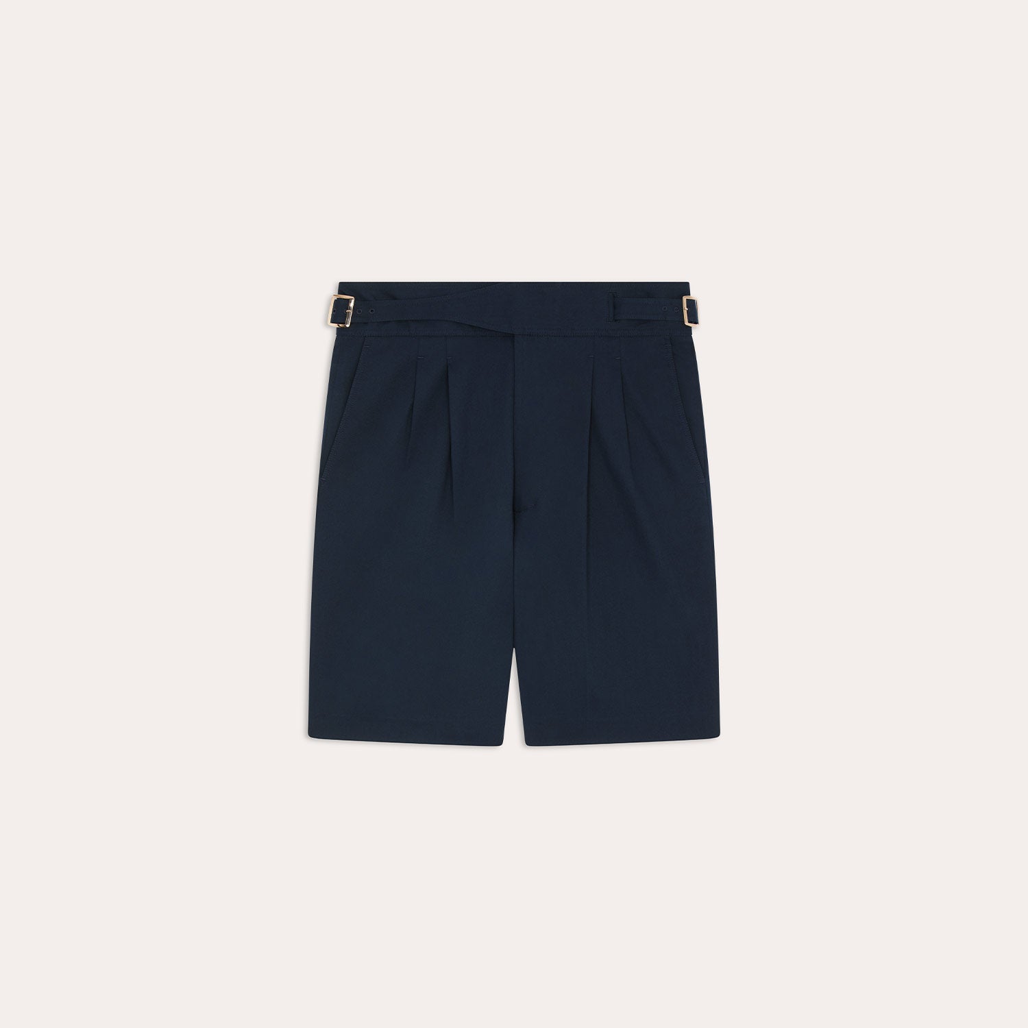 Navy cotton Gurkha shorts – Hast Paris