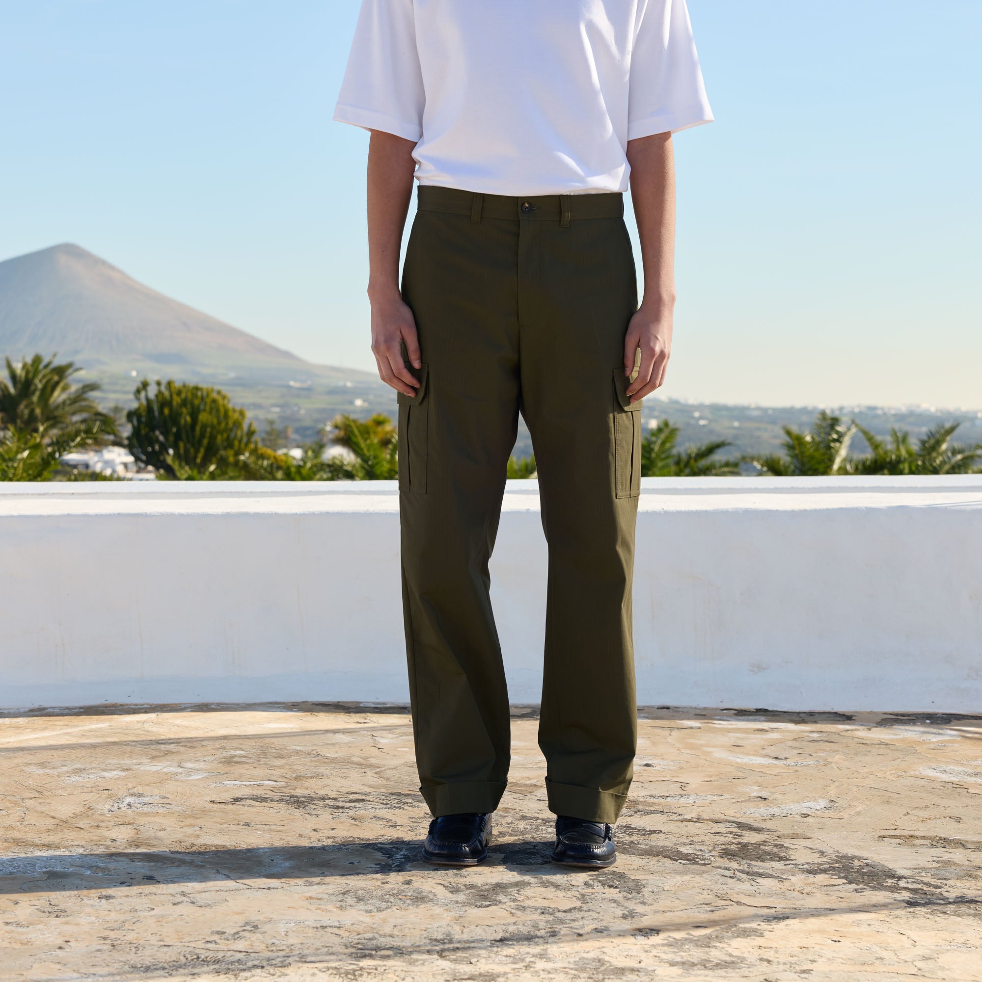 Khaki Japanese ripstop cargo pants – Hast Paris