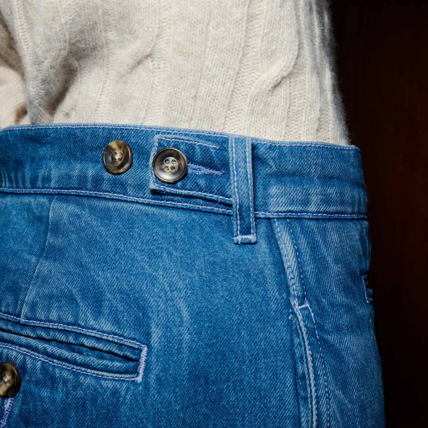 Pantalon large en denim