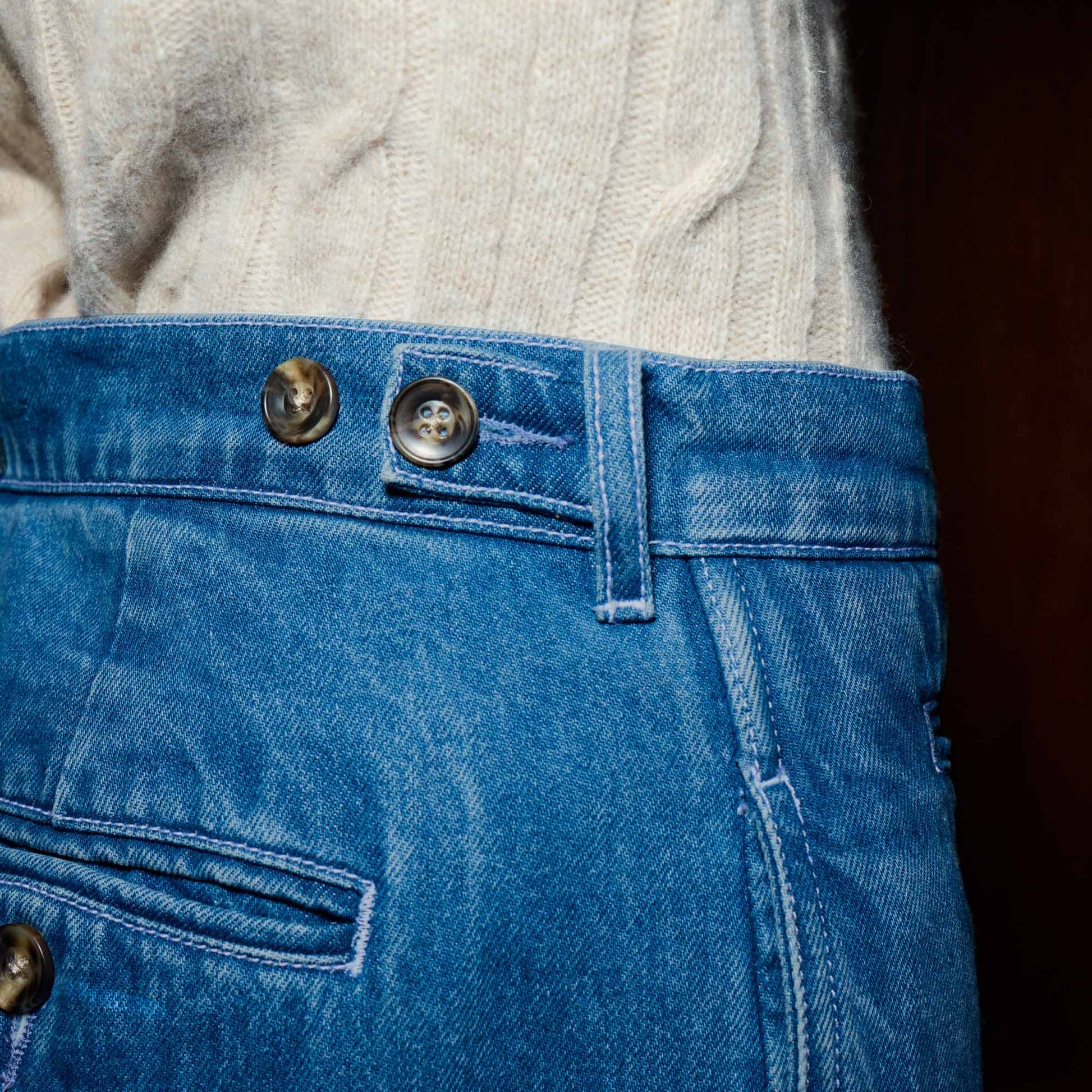 Pantalon large en denim