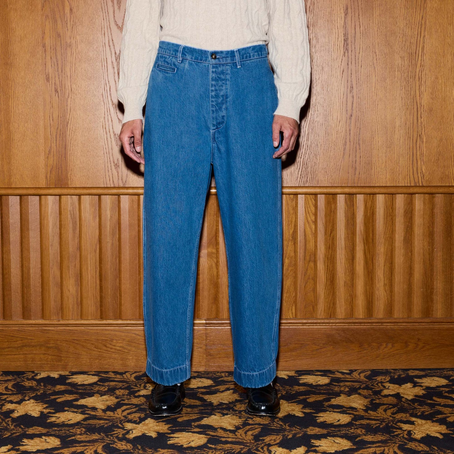 Pantalon large en denim