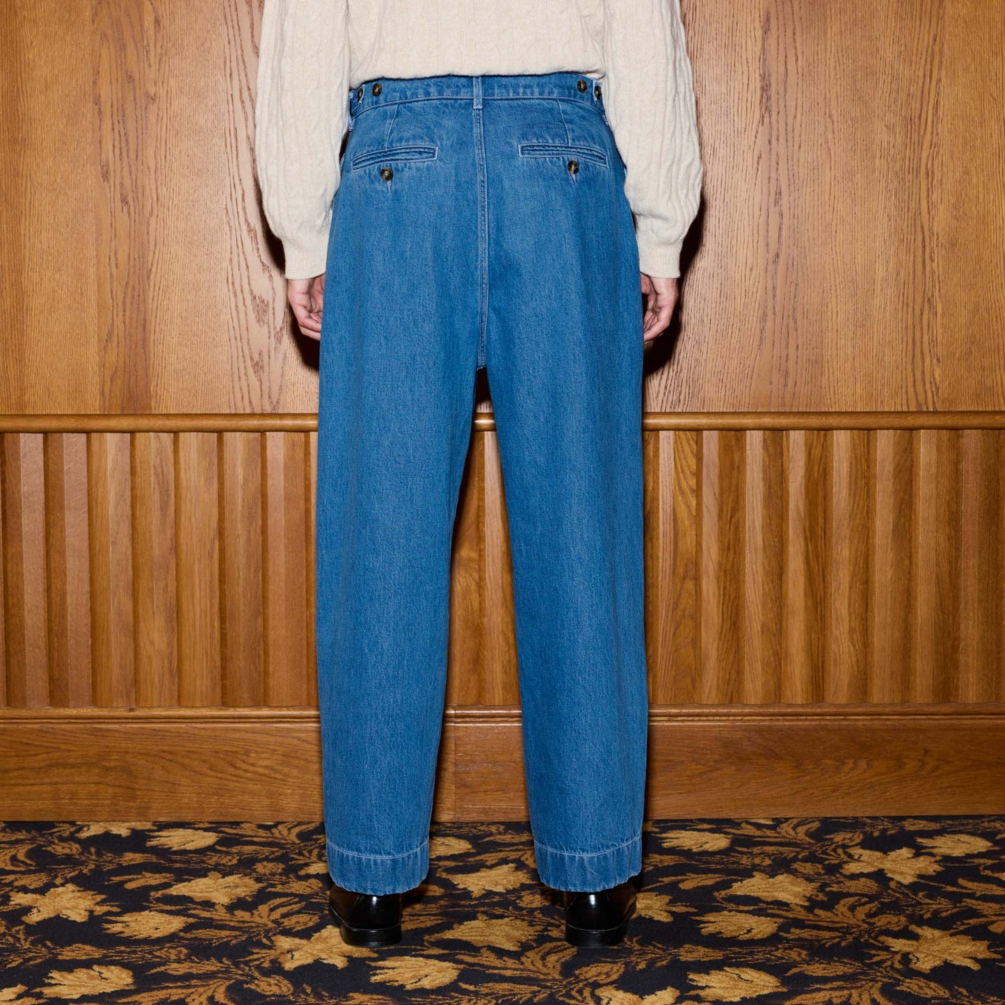 Pantalon large en denim